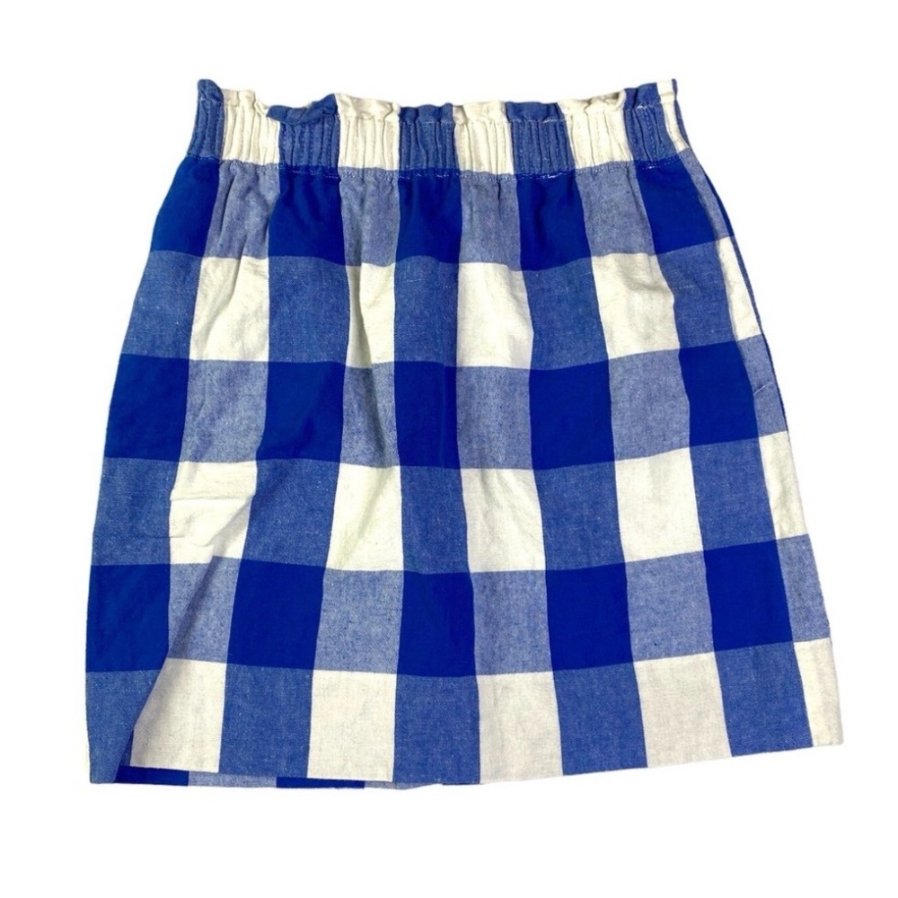 J crew gingham skirt